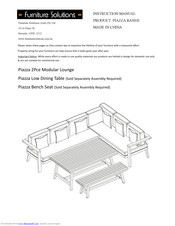 Furniture Solutions Piazza Series Instruction Manual