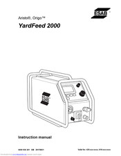 ESAB Origo YardFeed 2000 Instruction Manual