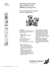 Endress+Hauser PROline promag 10 P Technical Information