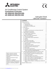 Mitsubishi Electric AE-200A Instruction Book