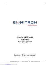 bonitron M3534-I3 Customer Reference Manual
