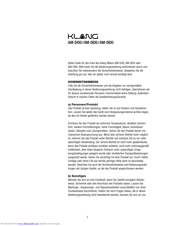 Klang AM-06XI Quick Start Manual