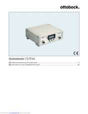 Otto Bock 757T16 Instructions For Use Manual