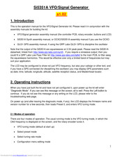QRP Labs Si5351A Operating Manual