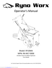 RYNO WORX RY10MA Operator's Manual