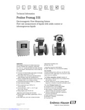 Endress+Hauser Proline Promag 55S Technical Information