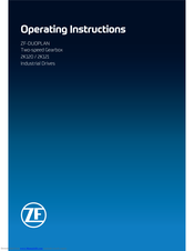 ZF DUOPLAN 2K120 Operating Instructions Manual