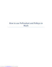 PoLabs PoKeys How To Use Manual