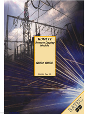 Satec RDM172 Quick Manual