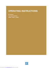 ZF Duoplan  2K801 Operating Instructions Manual