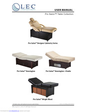 Lec Pro Salon Designer Cabinetry Series User Manual