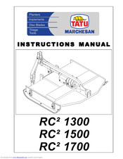 Tatu Marchesan RC2 1700 Instruction Manual
