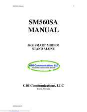 GDI SM560SA Manual