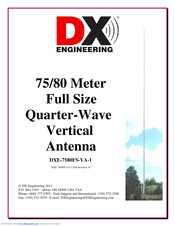 DX Engineering DXE-7580FS-VA-1 Instructions Manual