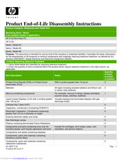 HP 2133 Mini-Note PC Product End-Of-Life Disassembly Instructions