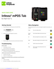 Infinite Peripherals Infinea mPos Tab Quick Start Manual