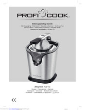 Profi Cook PC-ZP 1154 Instruction Manual
