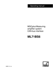 HBM ML71BS6 Operating Manual