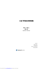 Techne SBL-2 Operator's Manual