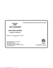 XPower BR-282A Owner's Manual