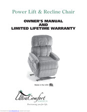 ultracomfort Tranquility UC660 Owner's Manual