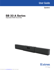 Extron electronics SB 33 A 75-80 User Manual
