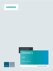 Siemens Sinamics S120 Commissioning Manual