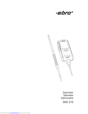 Ebro SSX 210 Manual