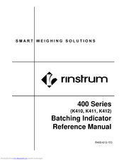 Rinstrum K412 Reference Manual