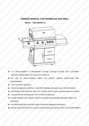 Eurogrille CB4-SBC001-D Owner's Manual