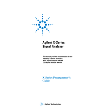 Agilent Technologies MXA N9020A Programmer's Manual