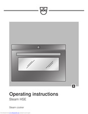 V-ZUG Steam HSE Operating Instructions Manual