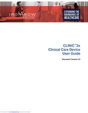 Iron Bow CLINiC 2x User Manual