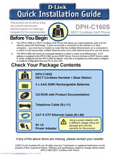D-Link DPH-C160S Quick Installation Manual