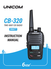 UNICOM CB-320 Instruction Manual