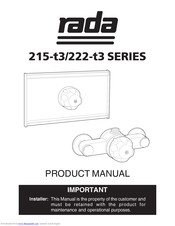 Rada 222-t3 Series Product Manual