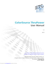 ETC ColorSource ThruPower CSTP24 User Manual