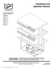 Duke HOT/FROST HF50-2 Installation And Operation Manual