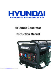Hyundai HY12000LE-3 Instruction Manual
