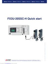 Mitsubishi FX3U-20SSC-H Quick Start Manual