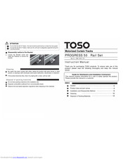 TOSO PROGRESS 50 Instruction Manual