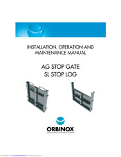 Orbinox SL STOP LOG Installation, Operation And Maintenance Manual