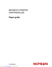 Nipson Varypress 200 Paper Manual