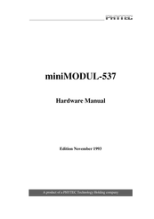 Phytec miniMODUL-537 Hardware Manual