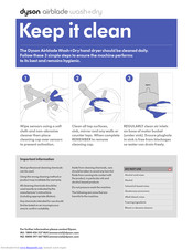 Dyson Airblade Wash+Dry Quick Start Manual