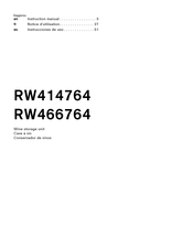 Gaggenau RW414764 Instruction Manual