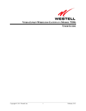Westell VersaLink 7550 User Manual