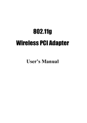 Abocom 802.11b/g Wireless LAN PCI Card WPG2500 User Manual