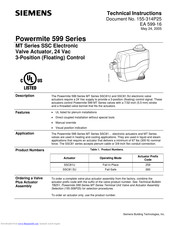 Siemens Powermite 599 Series Technical Instructions