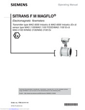 Siemens SITRANS F M MAGFLO Operating Manual